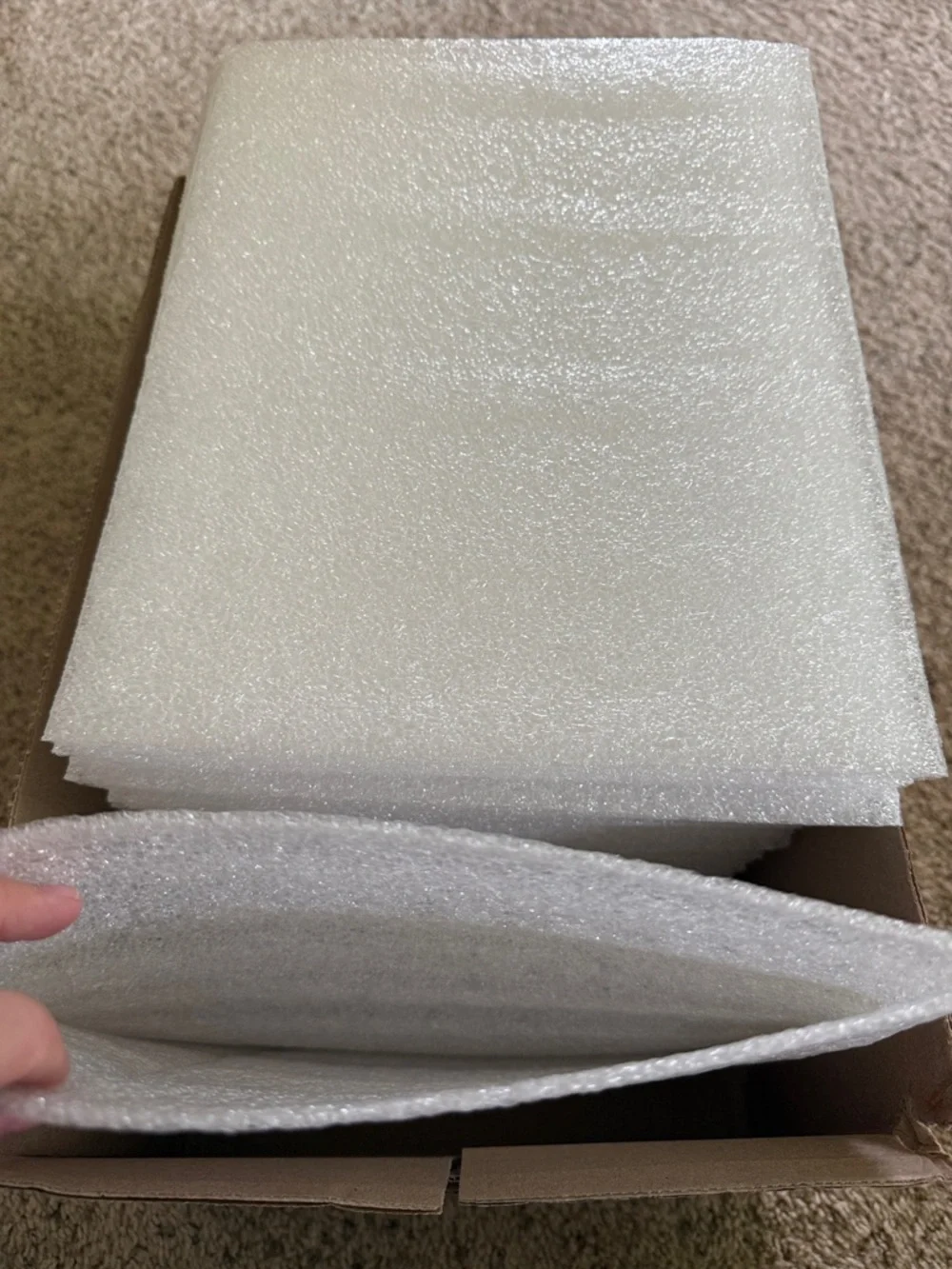 White Foam Packing Pouches